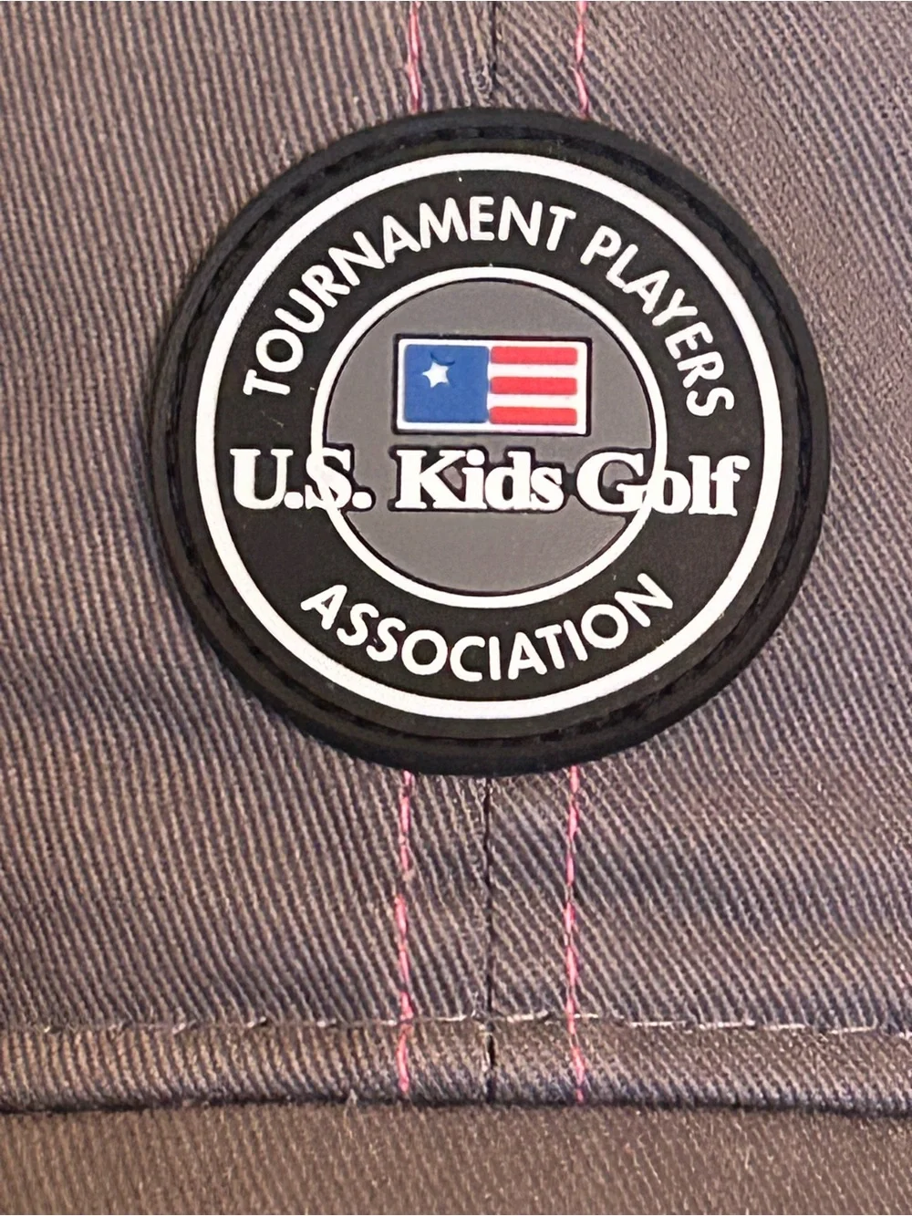 U.S. Kids Golf Caddie Hat NWT Pink Grey Tournament Players Association Adult Cap